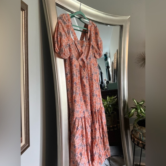 ASOS Design square neck, cross back maxi dress in gingham - Picture 10 of 12